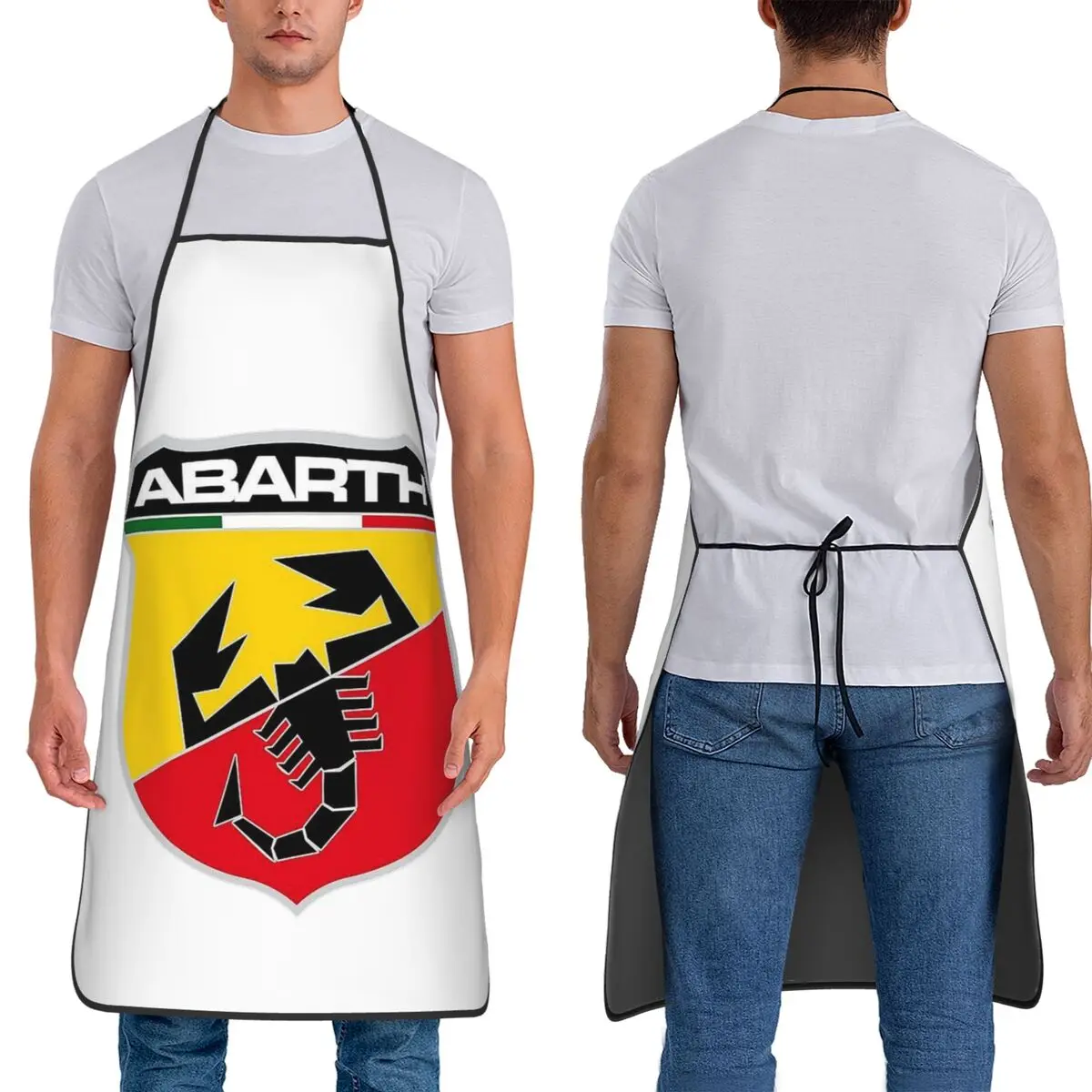 

Adesivo Scorpione Abarth Print Aprons Chef Cooking Tablier Sleeveless Bib Kitchen Cleaning Pinafore for Women Men Painting