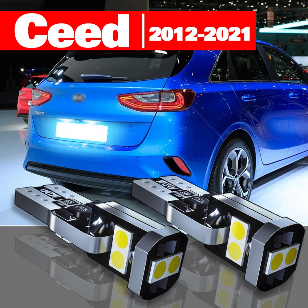 

For Kia Ceed 2012-2021 Accessories 2pcs LED License Plate Light 2013 2014 2015 2016 2017 2018 2019 2020