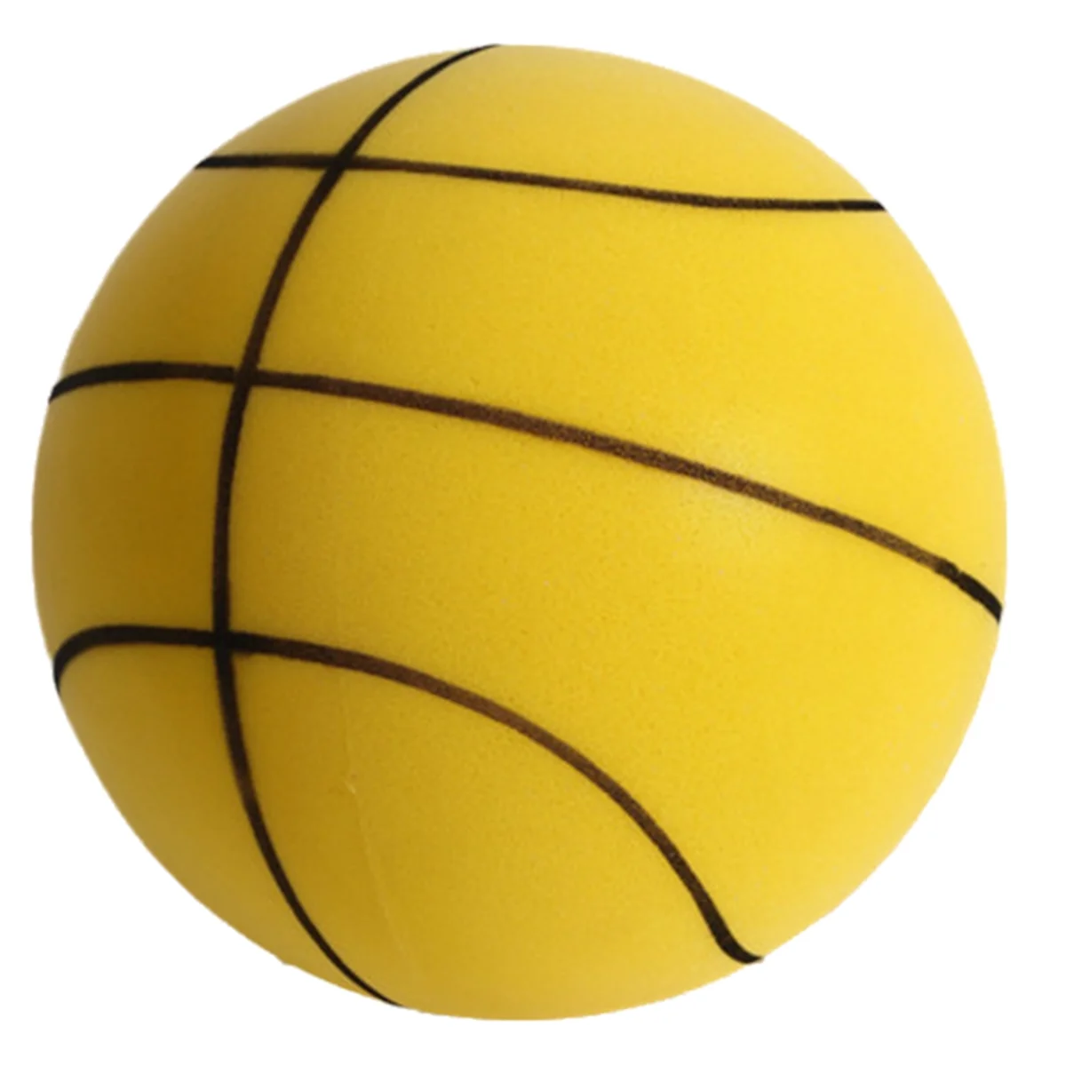 A72Z Indoor Silent Balls, Children'S Silent Pat Balls, Silent Balls [Suitable for 5-10 Years Old] with Net Bag Yellow