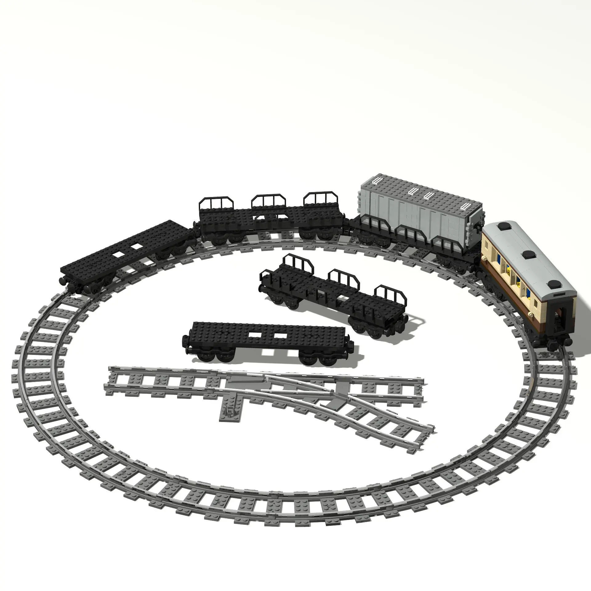 

Technical MOC Toys for Kids City Train 6x24 Base Magnetic Connecting Wheel Carriage Building Blocks Creative Idea DIY gift