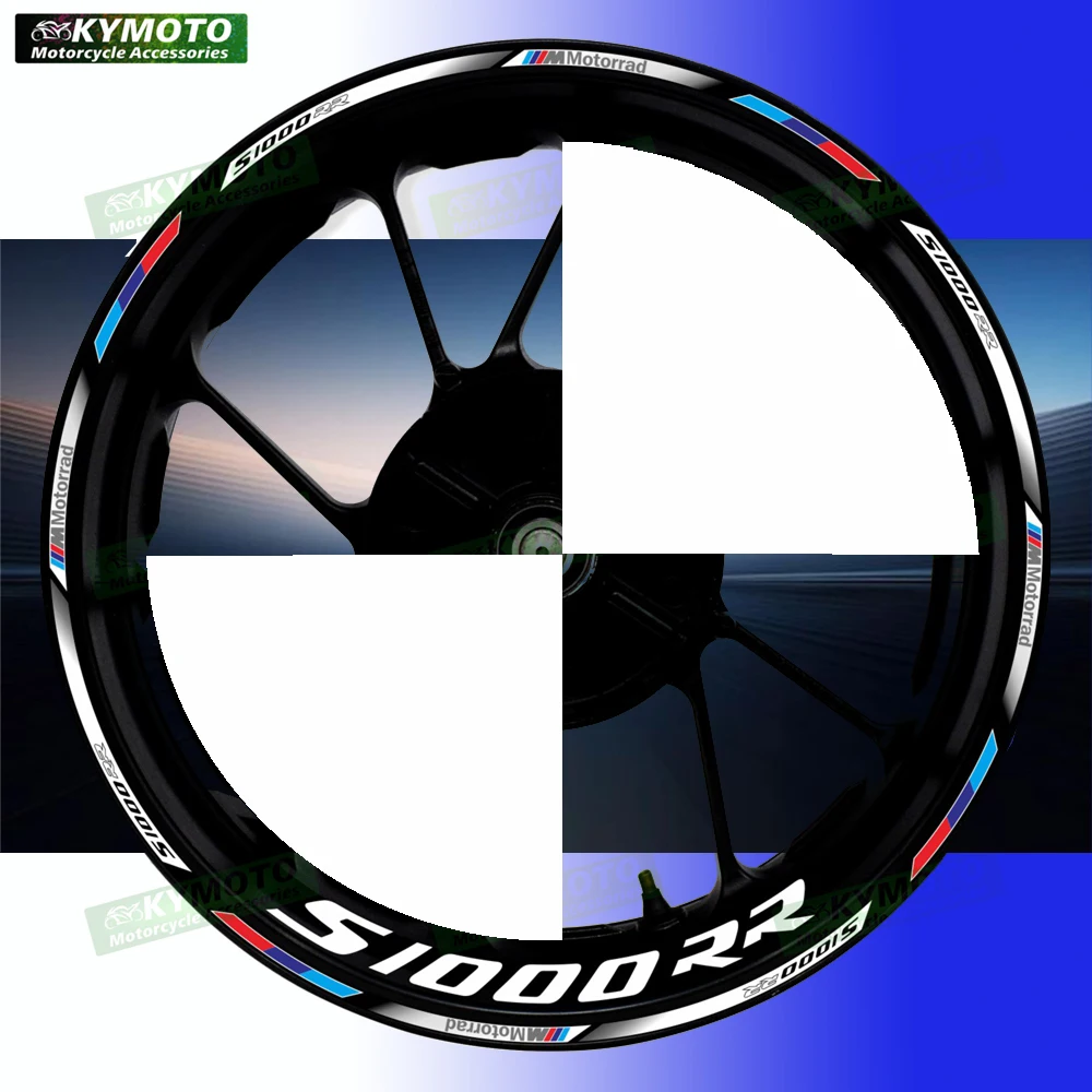 

Для S1000RR S 1000RR HP4 аксессуары для мотоциклов 17-дюймовые наклейки на передние и задние колеса обтекатель светоотражающие наклейки украшения