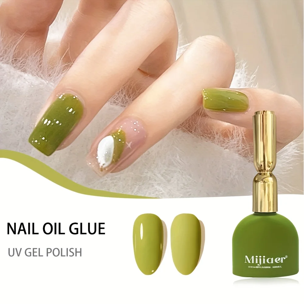 طلاء أظافر جل طويل الأمد بظل أصفر وأخضر ساطع، مثالي كهدية للهالوين وعيد الميلاد، طلاء أظافر سريع الجفاف