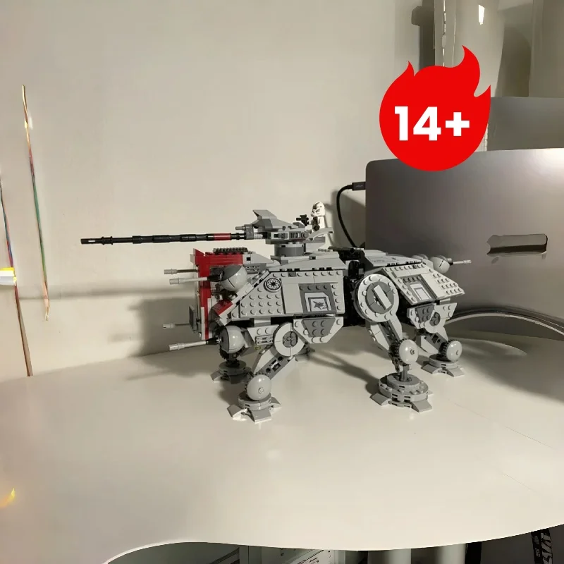 

MOC 1082 шт. вездеходный тактический привод, модель строительных блоков, совместимая с 75337 Рождественский подарок для детей