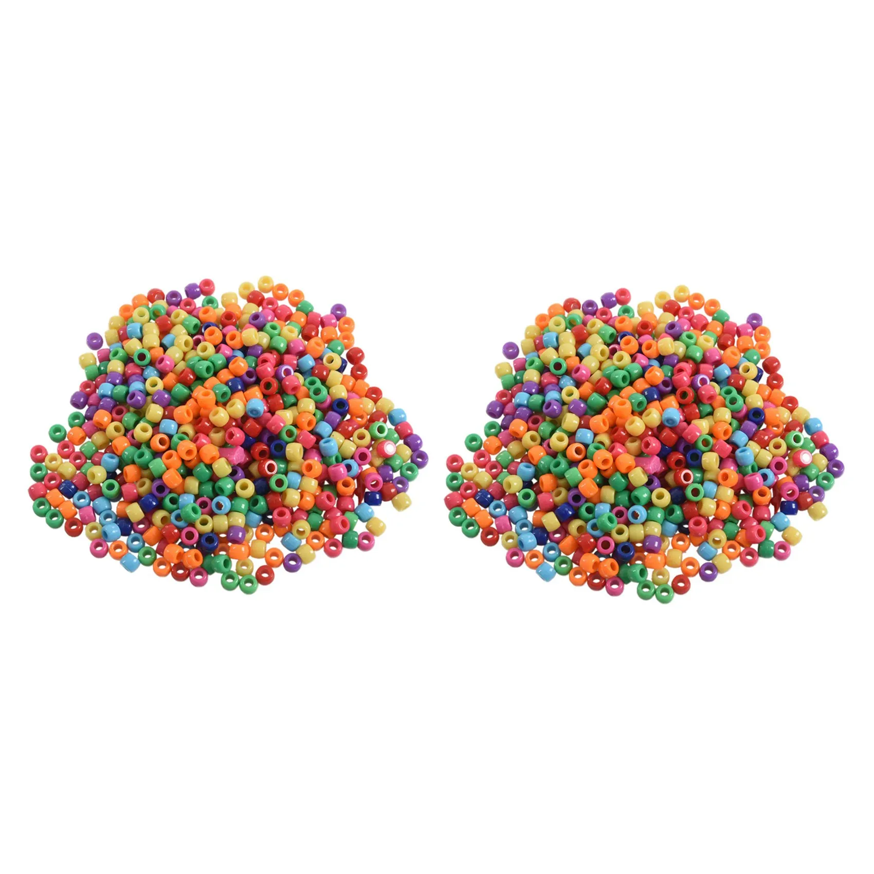【COUPON!】{0}1200 Pcs Mixed Plastic Pony Beads 9mm x 6mm(3/8 inch x 2/8 inch)