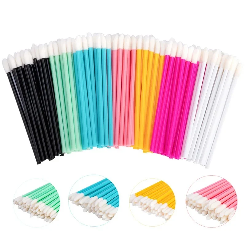 50-200Pcs Eyelash Brushes Disposable Lip Brush Cilia Remover Eyelash Extension Accessories Supplies Cosmetics Makeup Tools