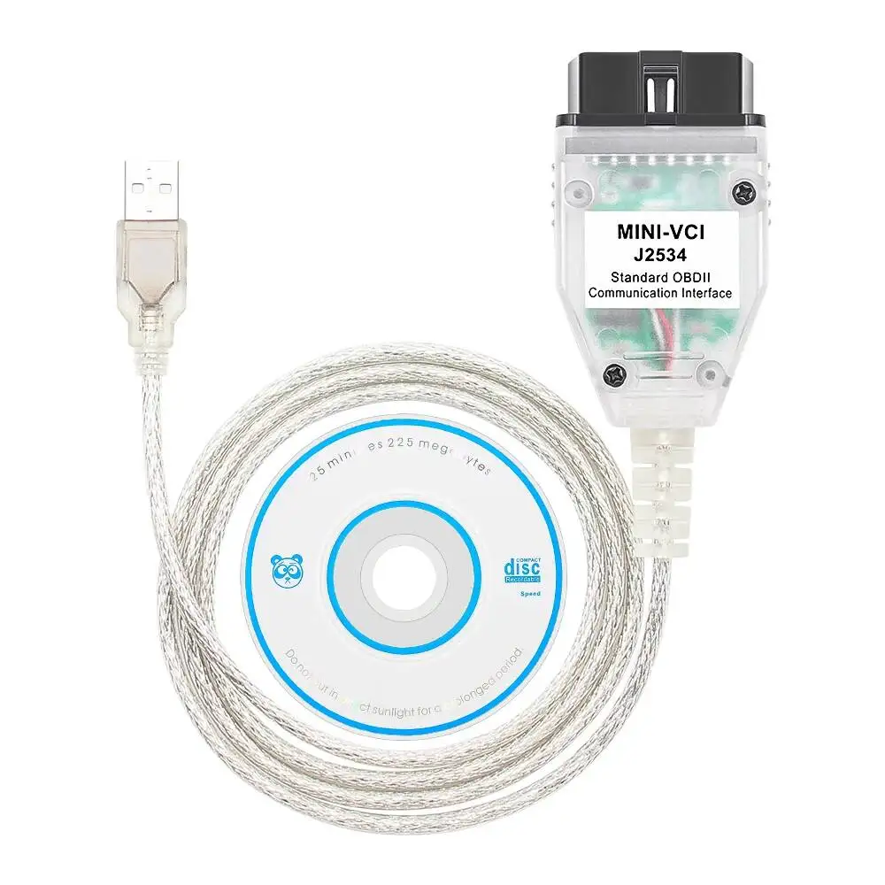 Mini VCI V18.00.008 For Toyota TIS Techstream FTDI Chip OBD2 Car Diagnostic Cable Minivci J2534 OBD 2 Auto Scanner Tools