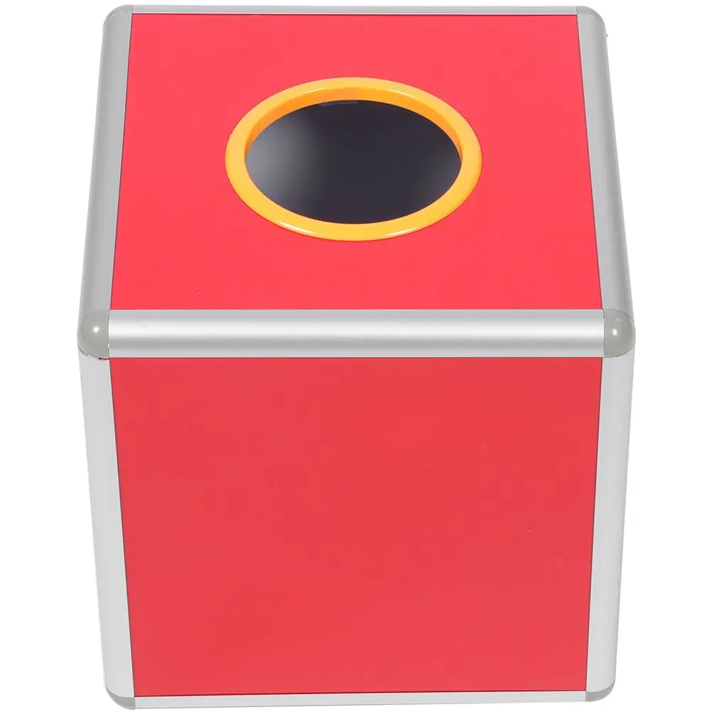 

1Pcs Lottery Box 30x30x30cm Multi Function Square Donation Ballot Container Premium Material Storage Raffle Boxes Reusable