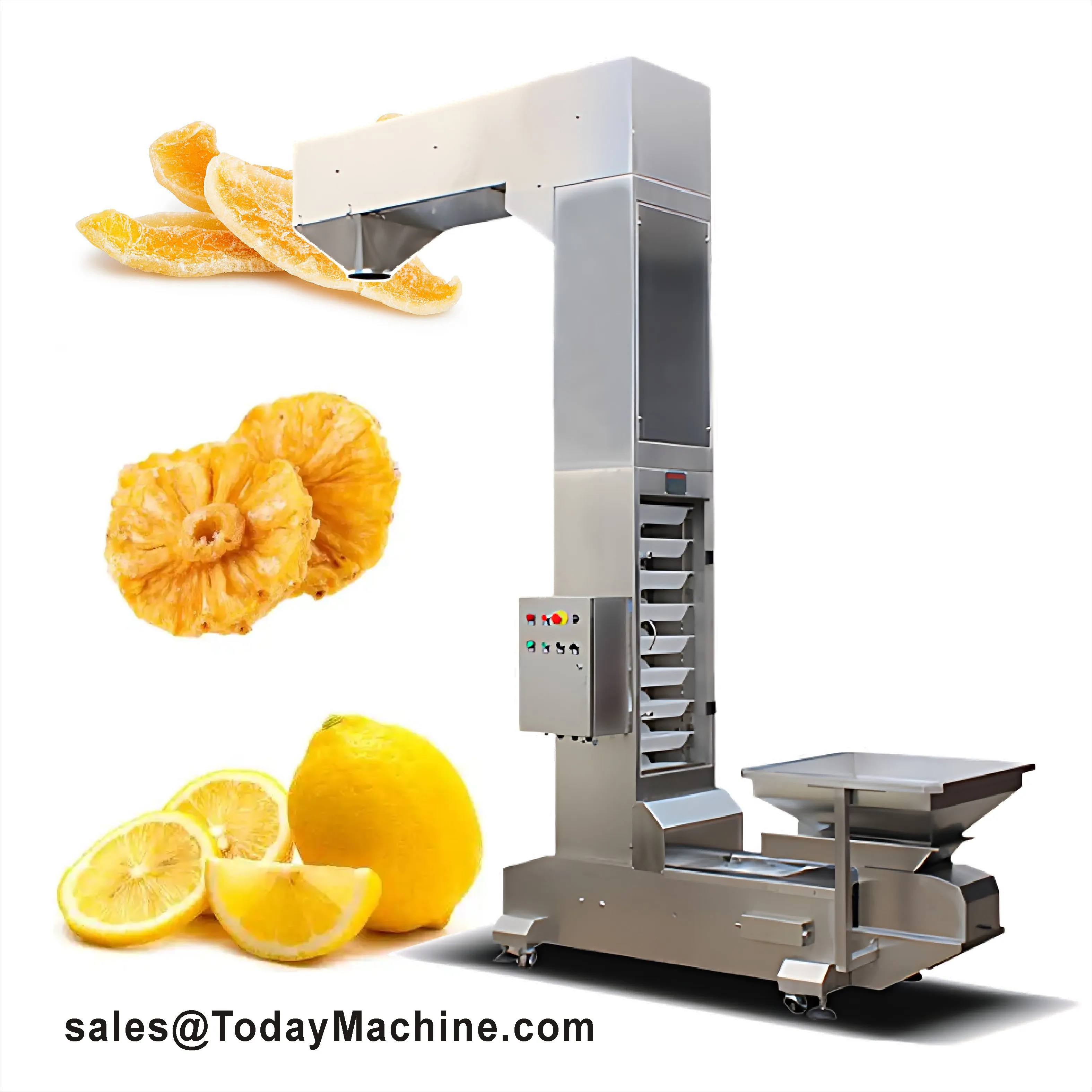 Focus Machinery Customized High Quality Z Type Bucket Elevator Food Grade Conveyor for Nuts Grains Snacks