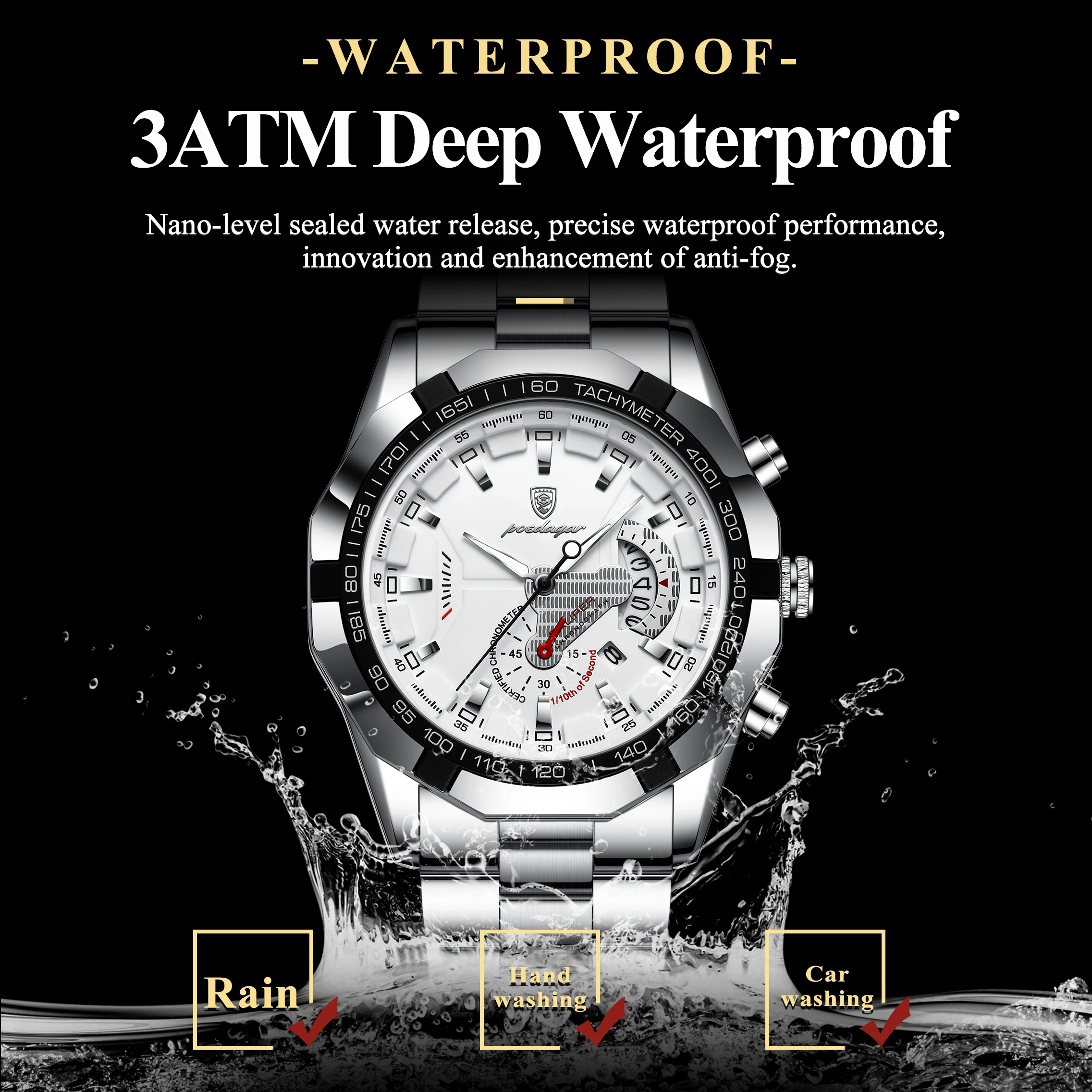 POEDAGAR Luxury Brand Man Watc - Luxury Watch Longines 评论和价格