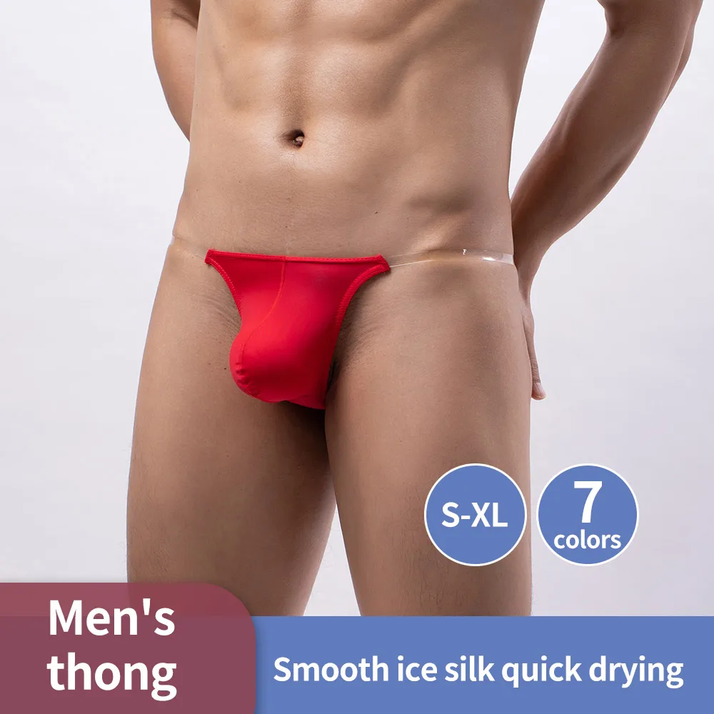 Transparent Waistband Men's Thongs - Ultra-Sexy Breathable Underwear Perfect for Intimate Moments & Home Relaxation image 6