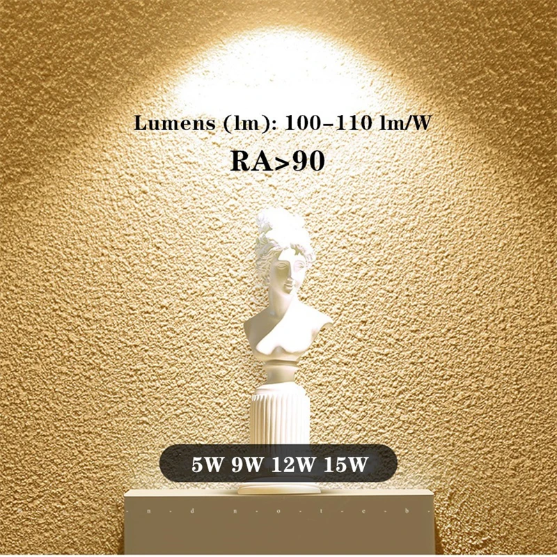 Imagem -05 - Cob Regulável Led Downlight Ac85265v Luz de Teto 5w9w12w Recessed Spotlight Quente White3000k Natural White6000k Quarto Interno