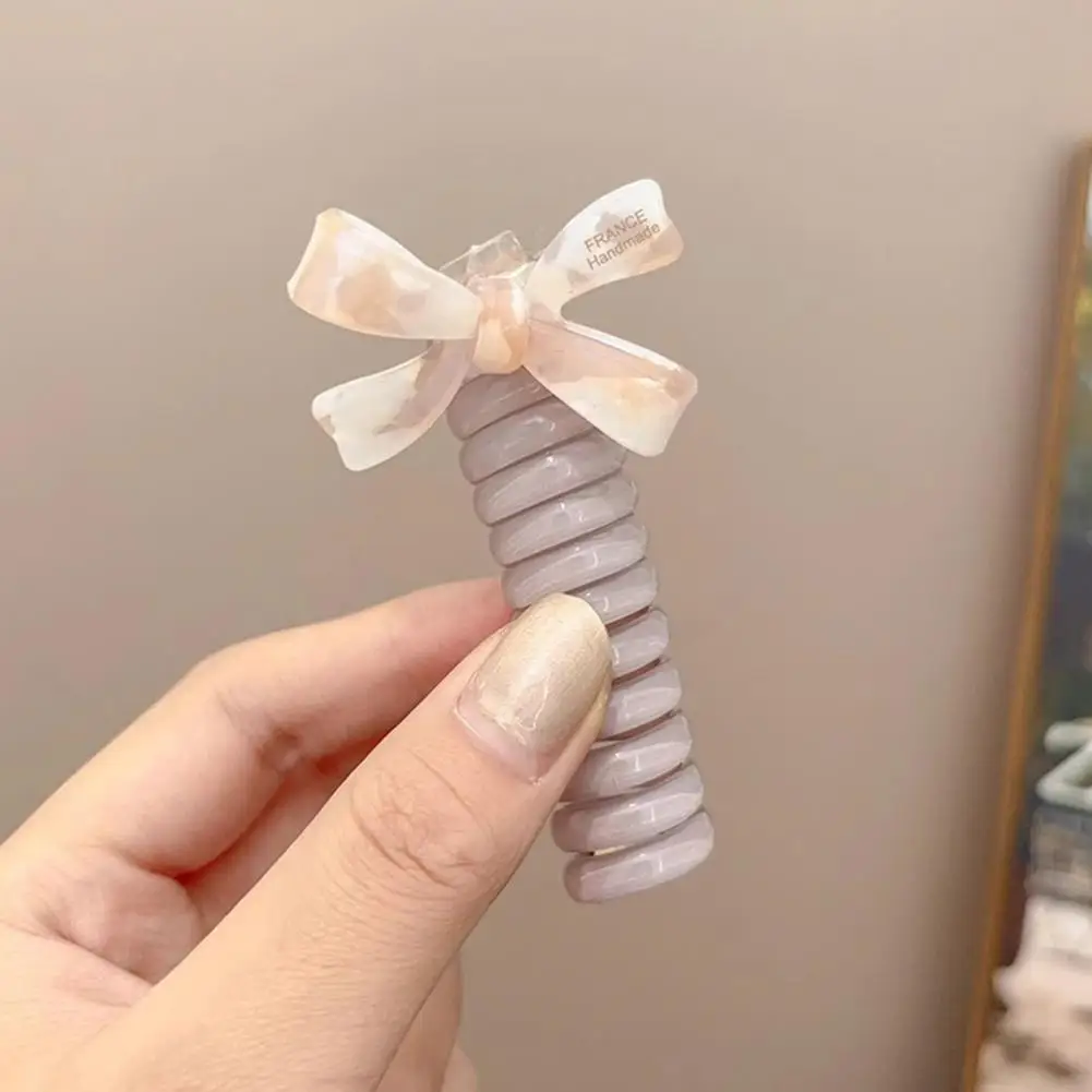 Unique Hair Tie Designs Elegant Butterfly Faux Pearl Hair Ties Set Women's Braided Elastic Hair Accessories 4 Pieces Ropes