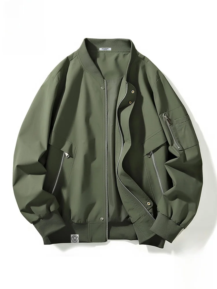 

PaulFrank Monkey Casual Loose Workwear Jaet Men's Autumn Faion Brand Youthful Sli Zipper Closure Windproof Polyester