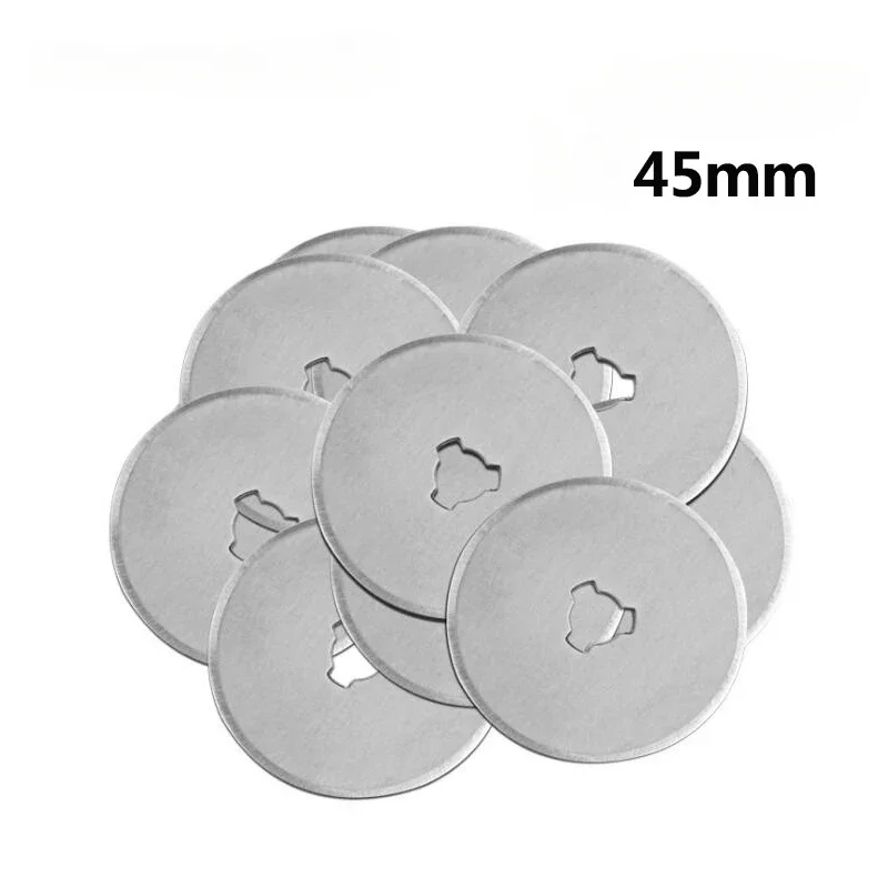 Multi-Purpose 10PCS 45MM Rotary Cutter Fabric Disc Hand Quilting Sewing Wheel Paper Roll Carbide Tipped Circular Saw Blade Cut