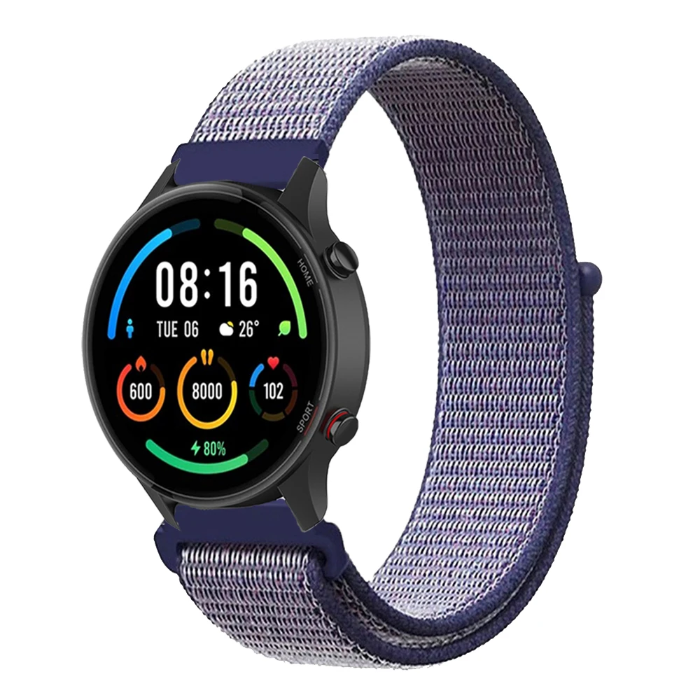Браслет с нейлоновой петлей для Xiaomi Watch S1 Active Pro, спортивный цветной ремешок для смарт-часов Xiaomi Mi, 22 мм