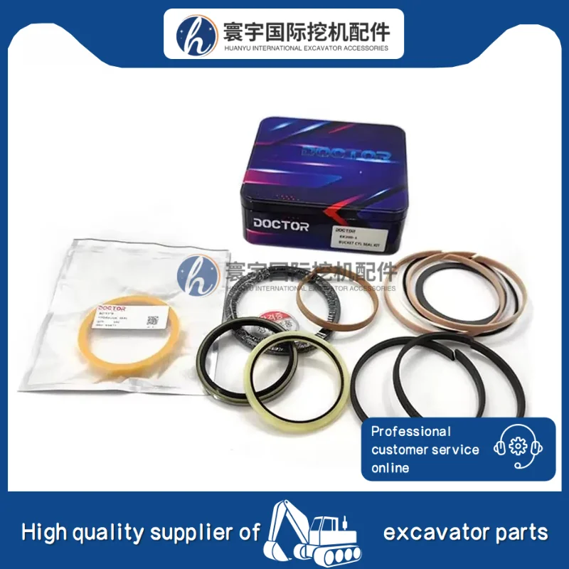 

Hydraulic Arm Boom Bucket Cylinder Seal Kits Compatible with HYUNDAI EX200 Excavator Parts Seal Kits