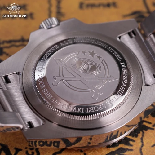 Imagen 2 del producto ADDIESDIVE-reloj de buceo para hombre, caja de regalo, resistente al agua hasta 200m, bisel de cerámica, reloj de acero BGW9, movimiento de cuarzo luminoso, reloj analógico AD2040