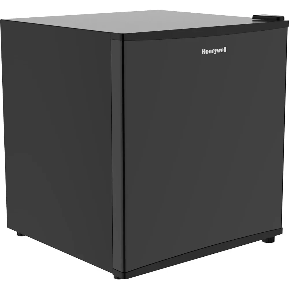 

Compact Refrigerator 1.6 Cu Ft Mini Fridge with Freezer, Single Door, Low noise, with Adjustable Temperature Settings, Black