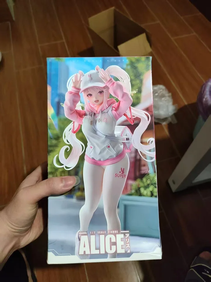 متوفر Nikke: آلهة النصر 26 سنتيمتر أليس أنيمي أرنب الملاك فتاة ملابس السباحة لطيف عمل لطيف صديقة البلاستيكية البرية Oys الهدايا