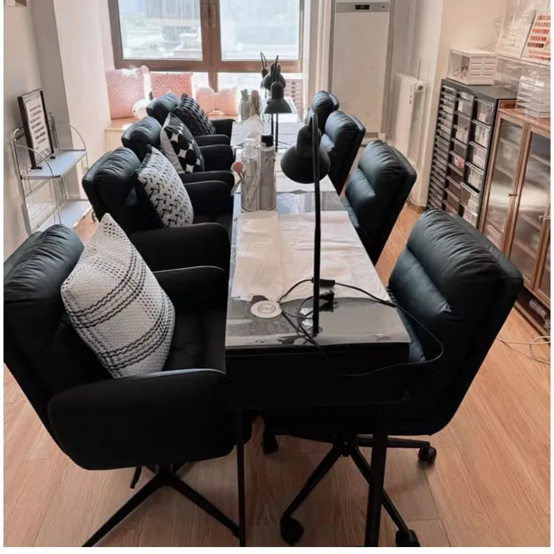 كرسي كمبيوتر لغرفة النوم، كرسي مكتب رفع خلفي مريح للمنزل #6