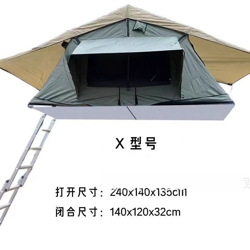 Soft shell roof tent, car camping tent, campground tent, self-driving camp tent