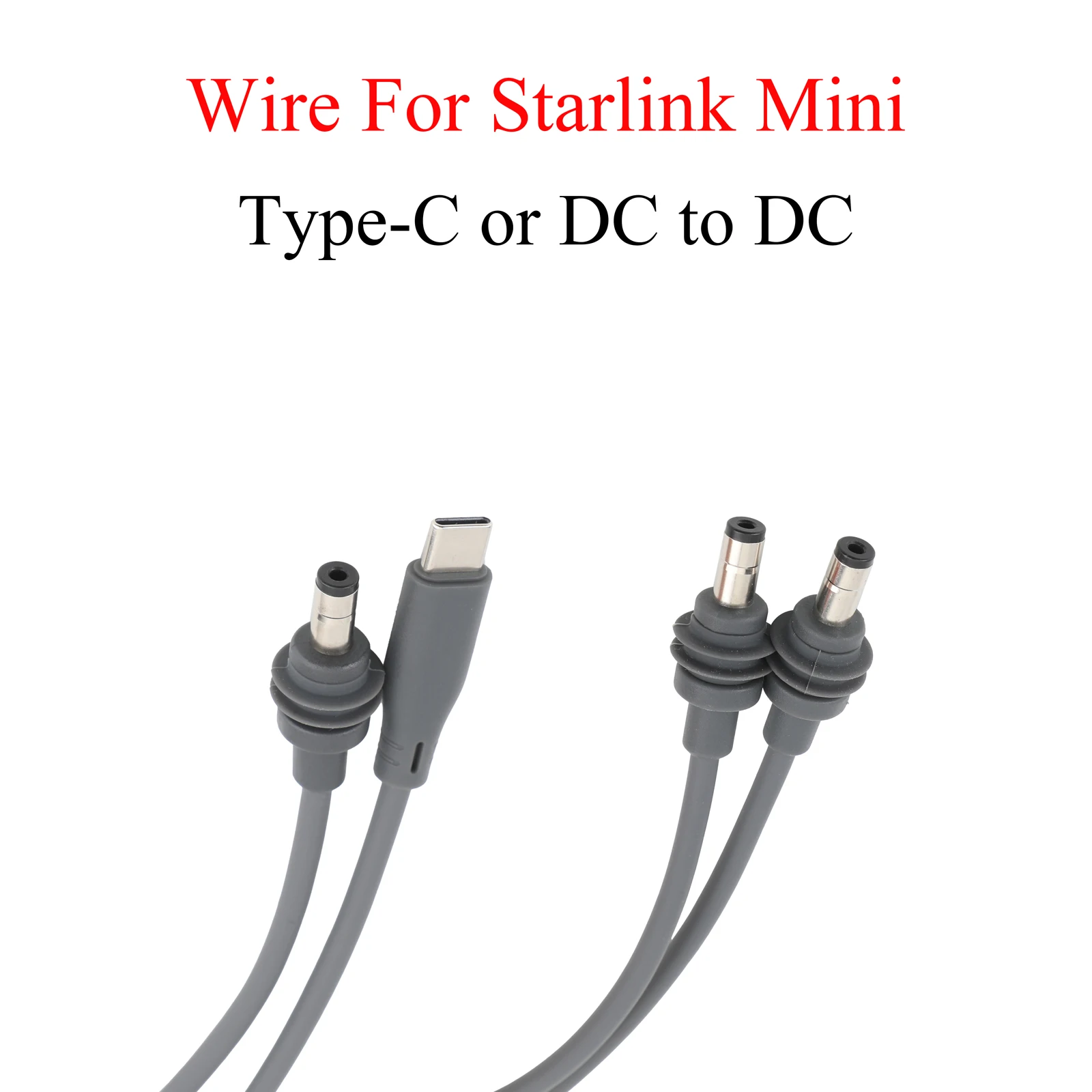 1 Uds para Starlink Mini DC a DC/c cable de extensión tipo C 2/3/5/10/15/20m impermeable al aire libre para Starlink MINI DC 20AWG cable