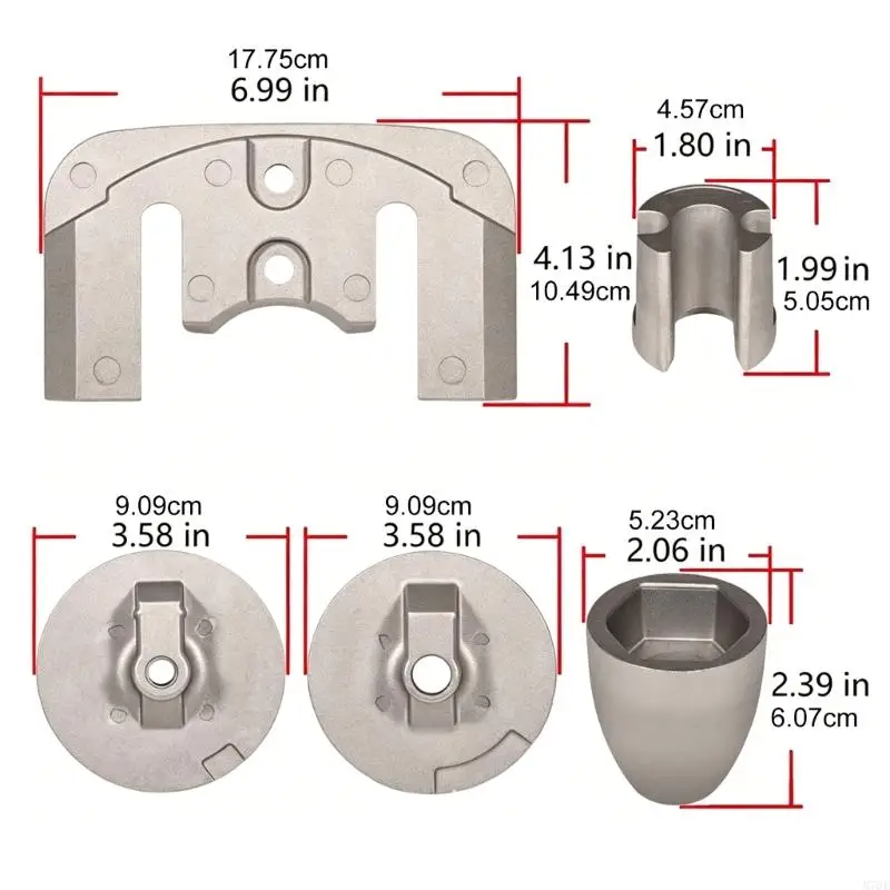 M76E Drive Service Aluminium-Anodenset für Wartungsaufgaben auf Schiffen – Detail 6
