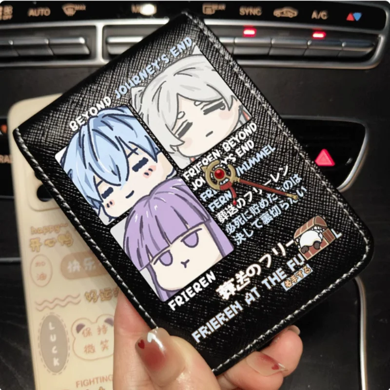 Anime Frieren: Beyond 150.'s End Wallet, possède un sac, plusieurs cartes, poche à monnaie, porte-photos, mode, enfants, portefeuilles, cadeau