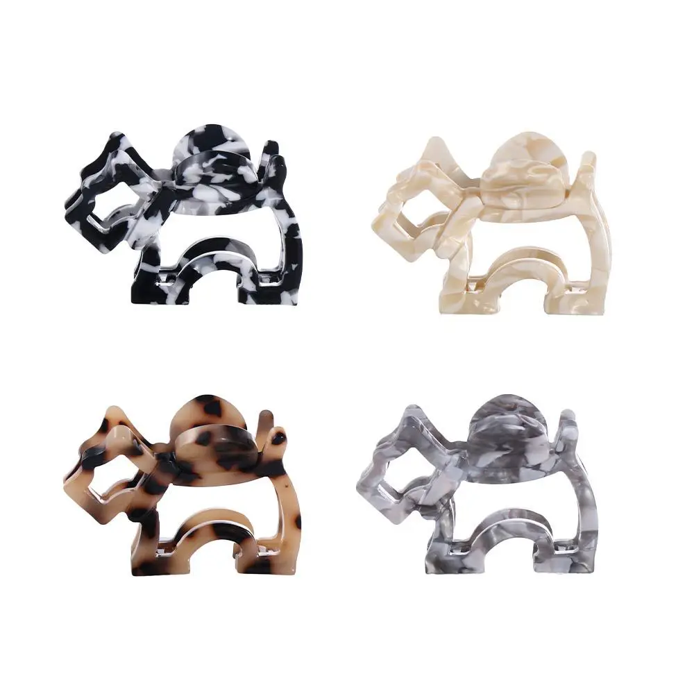 

Acid Fashion Design Multi-Color Girls Animal Barrettes Korean Style Hair Clip Women Hair Accessories Dog Hollow Hair Claw