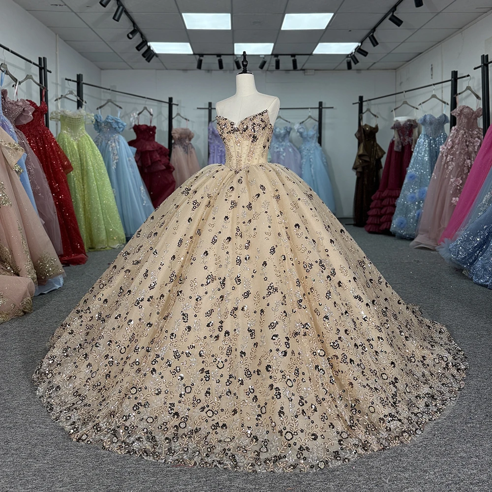 فساتين Quinceanera مخصصة للنساء للحفلات الراقصة المسائية وحفلات أعياد الميلاد والأميرة التخرج فيستدو quinceañeras #3