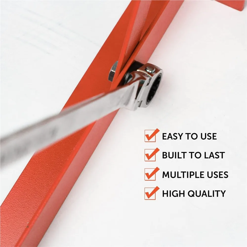 XDDBM10 5 Piece Reversible Double Box Ratcheting Wrench Set for Garages, Repair Shops, and DIY, Black