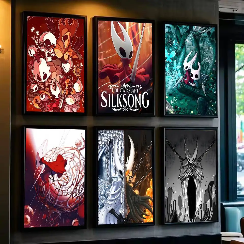 Popular Hot Hollow Knight Silksong-Cool Poster Art With Prints Home Bedroom Living Room Decoration Gift