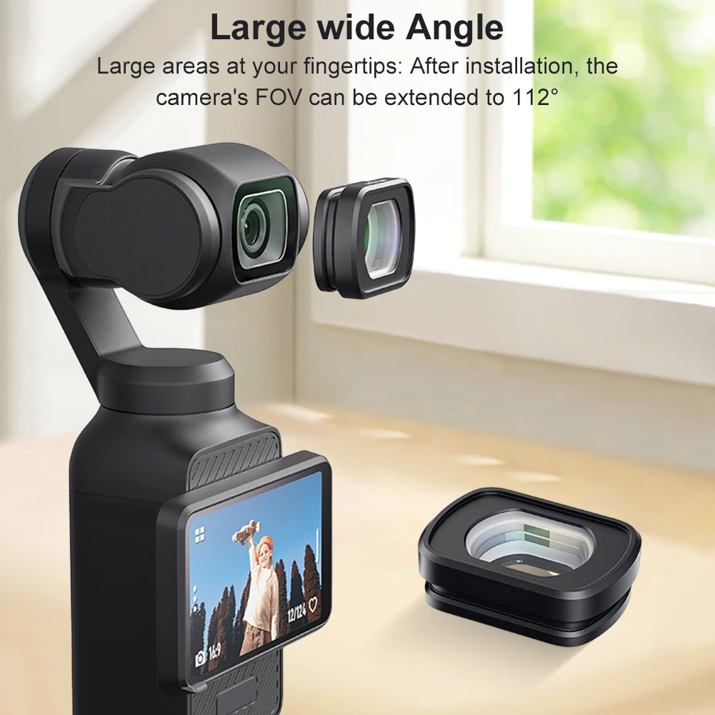 عدسة تليفوتوغرافي لـ Osmo Pocket 3 عدسة مغناطيسية قوية بزاوية واسعة/عدسة ماكرو بصرية لـ DJI Osmo Pocket 3 ملحقات الكاميرا