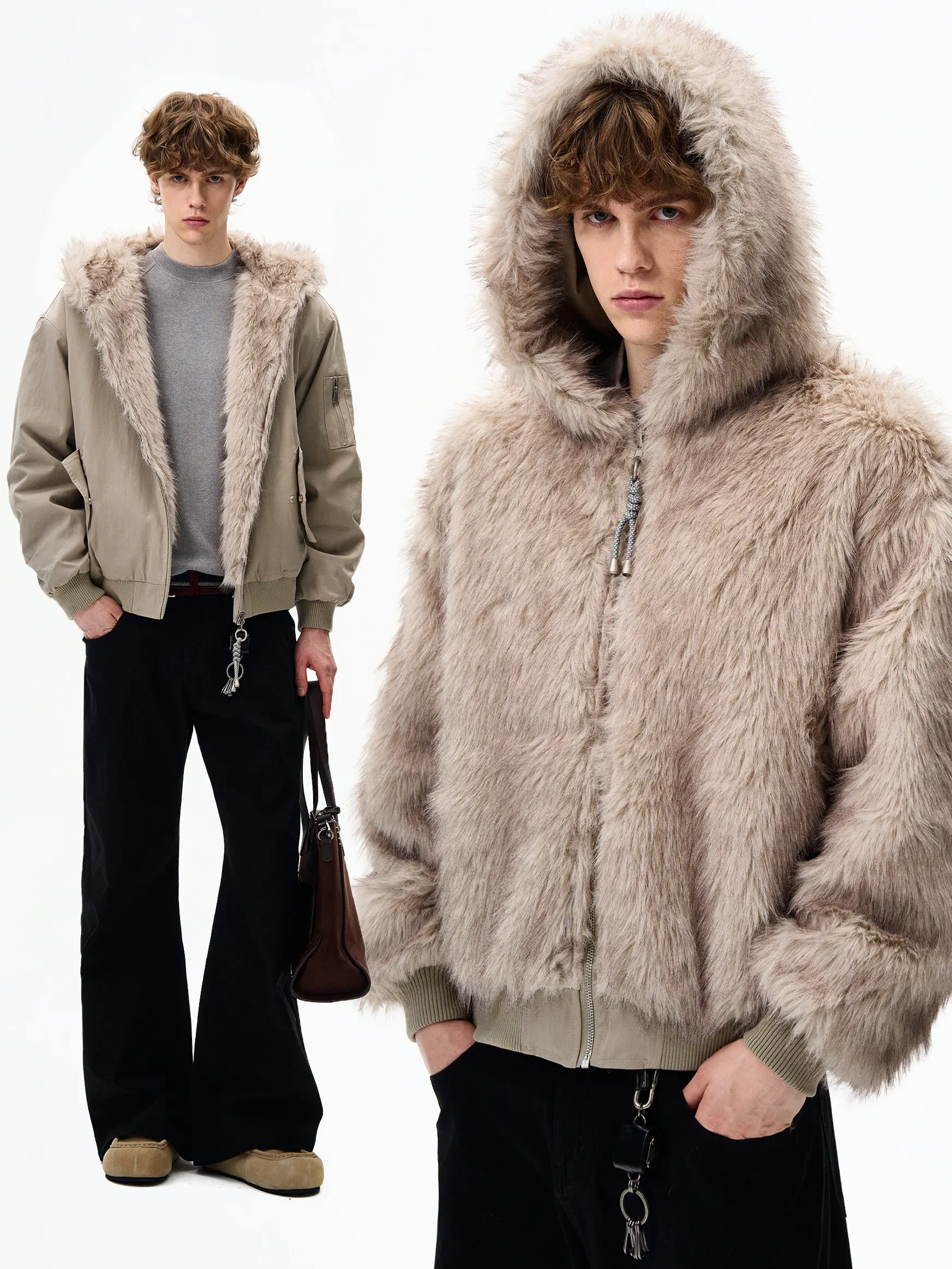 

Двусторонняя хлопковая куртка в американском ретро-стиле, унисекс, Cleanfit Harlington, жилет Mountain Eagle, верхняя одежда для пар