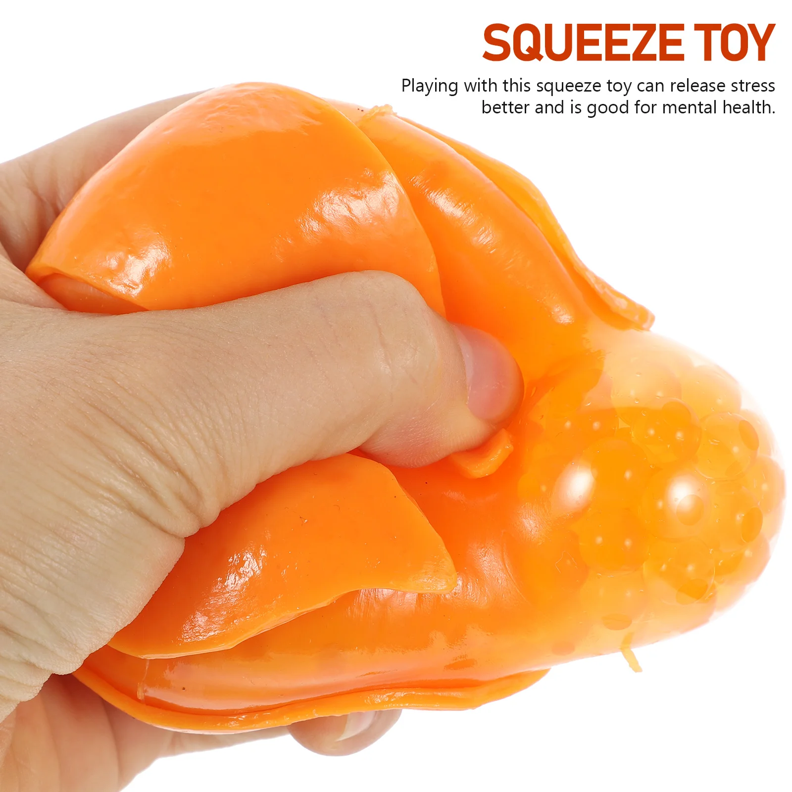 Unzip Oranje Ornament Simulatie Model Stressbal Home Decor Kind Kinderspeelgoed