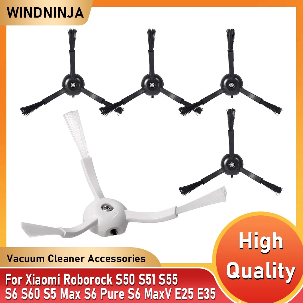 استبدال فرشاة جانبية ل Roborock S50 S51 S55 S6 S60 S6 Pure S6 MaxV S5 Max E25 E35 S8 G10 Q7 جهاز آلي لتنظيف الأتربة الملحقات