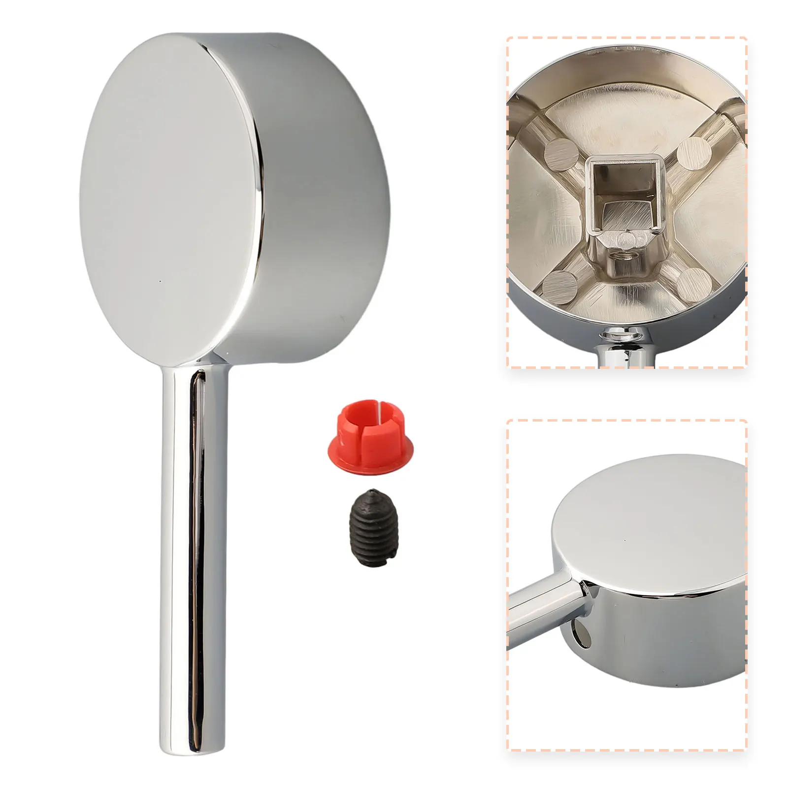 Zinc Alloy Faucet Handle Bathroom Basin Kitchen Dish Basin Quick Open Faucet Handle Bathroom Toilet  Faucet Replacement Parts