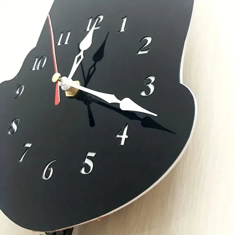 New Whimsical Black Cat Pendulum Wall Clock with Moving Tail - Fun and Unique Home Decor for Living Room Office Café and Bedroom