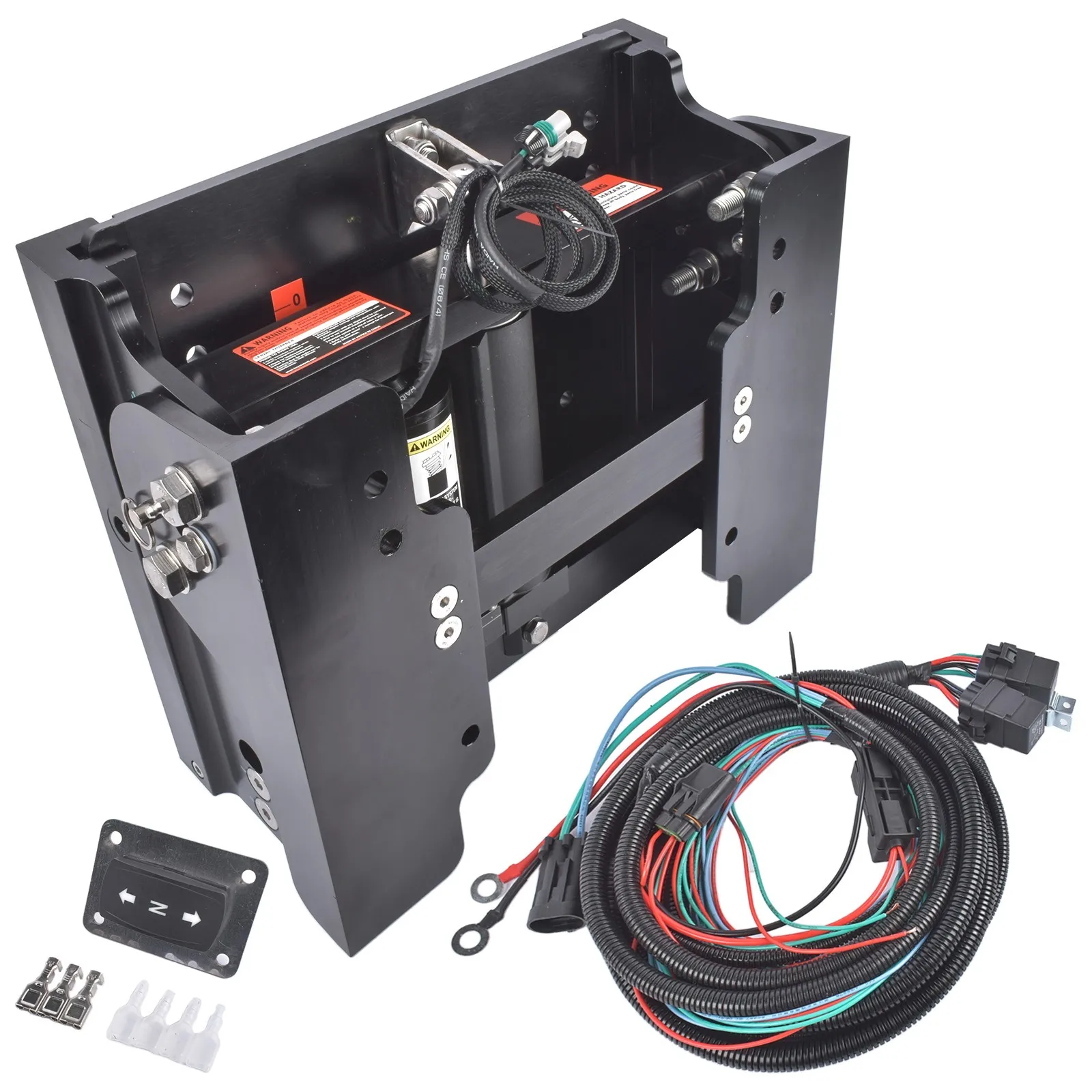AP03 Black Boat Jack Plate 30° Tilt 6.3 In. Lift for 10-200HP Marine Motors 100-105100, 100105100