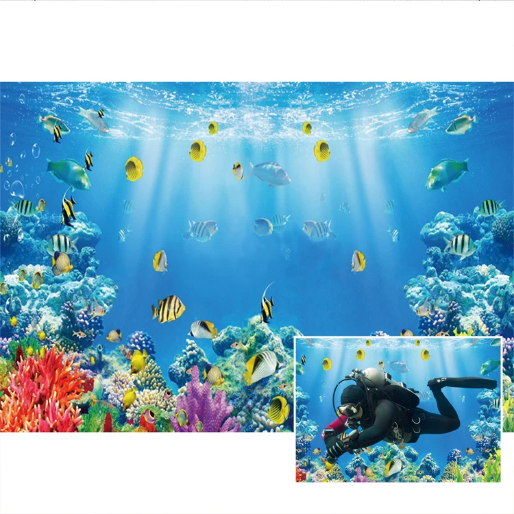 Aquarium Fish World - Sfondo fotografico subacqueo del mondo dell'oceano,