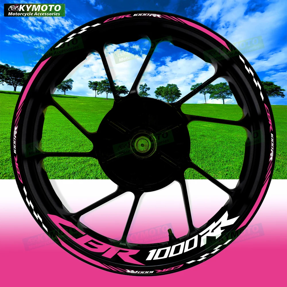 

Для Honda CBR1000RR CBR 1000RR светоотражающее колесо мотоцикла 17-дюймовая наклейка гоночный обтекатель ступица наклейка обод полосатая лента