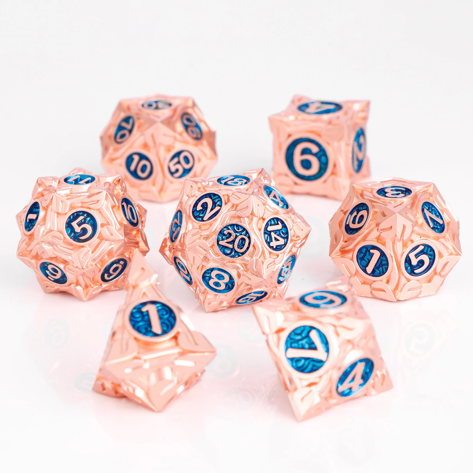 

Metal Dice DnD RPG Dice Polyhedral Dice For D and D Role Playing Games Dice D&D Dice Gifts Silver Dice