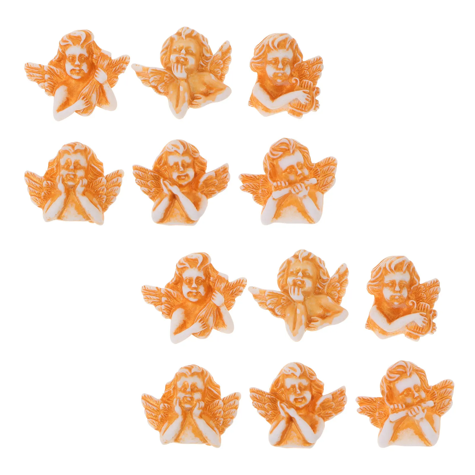 60Pcs Angel Resin Charms DIY Craft Accessories Phone Case Decoration Stylish Creative Resin Ornaments for Scrapbook Hairpins view 5