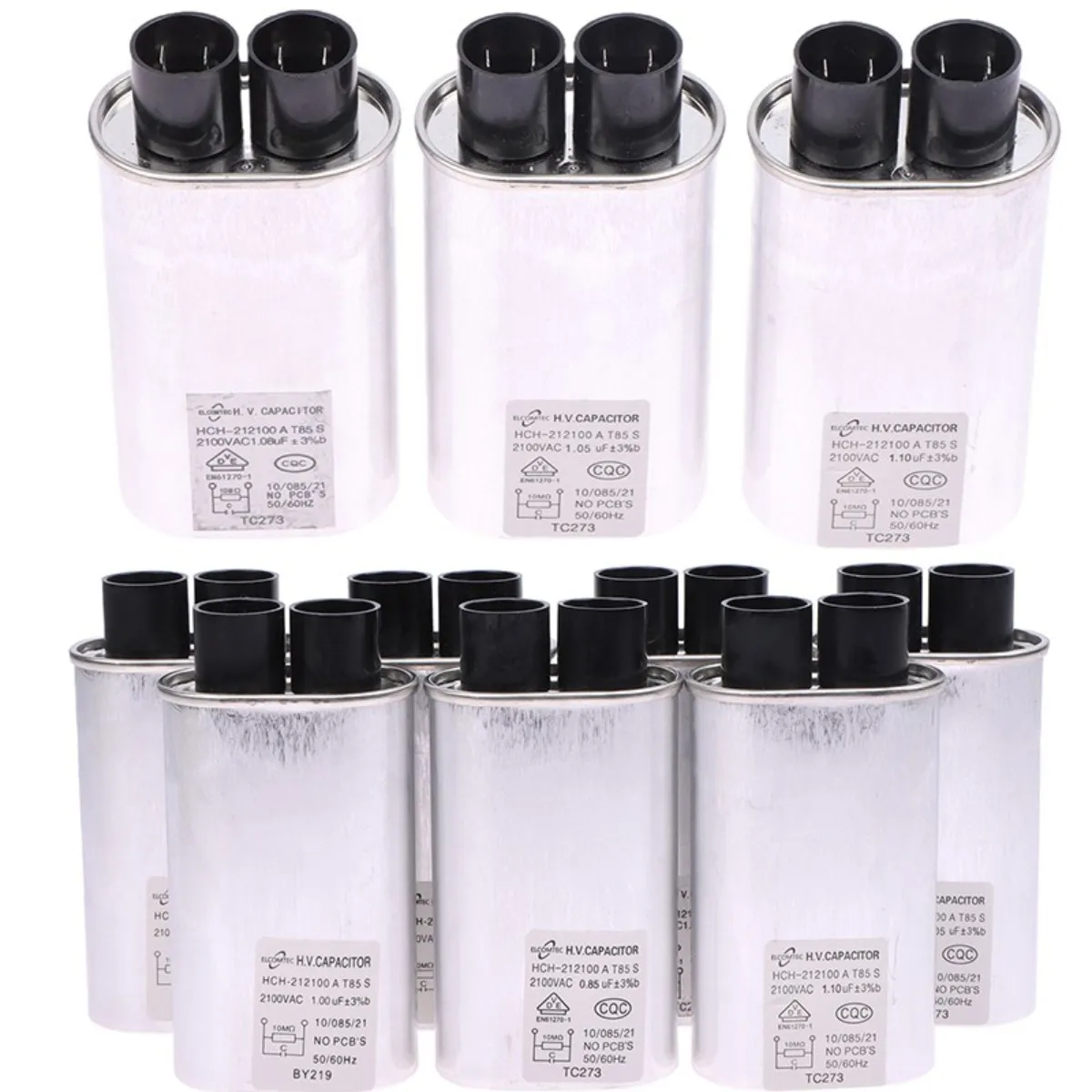Imagem -06 - Capacitor de Alta Tensão Forno Microondas Novo 085 uf 09 uf 095 uf 100 uf 105 uf 108 uf 11 uf Peças do