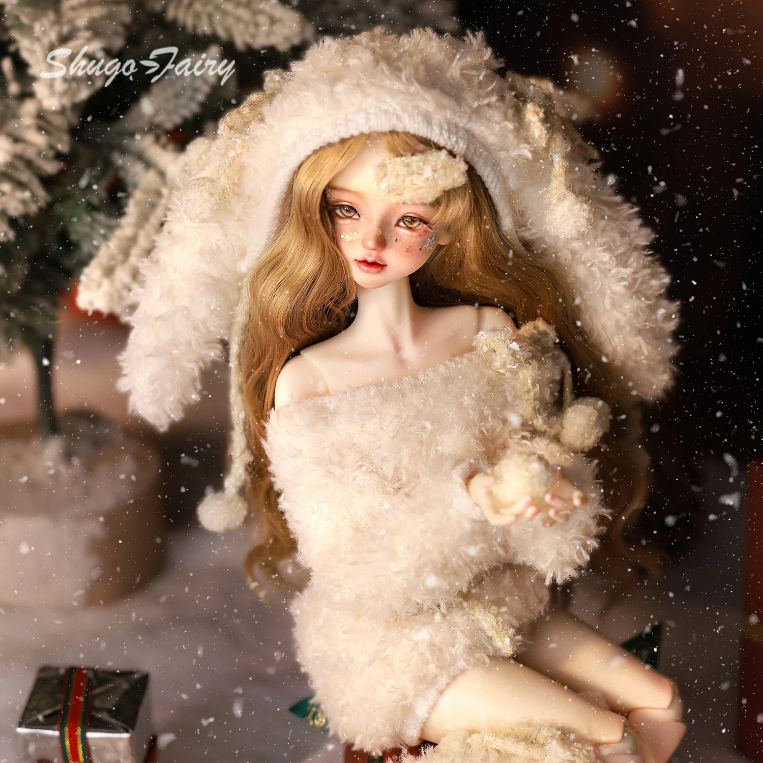 ShugaFairy Liano H Bjd Doll 1/4 Testa Bariy Snowy Fluffy Bunny Inverno Olaf Stile Figura In Resina Giocattoli Regali Femminili