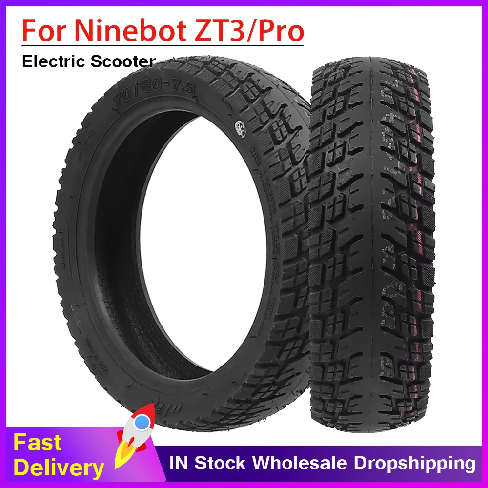 

70/60-7.5 Tubeless Tire Off-road Tyre For Segway Ninebot ZT3/ZT3 Pro Electric Scooter Wheel Accessories Parts