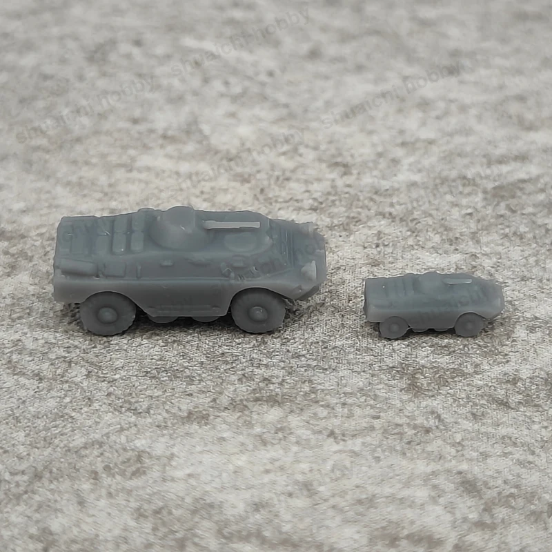 5 قطعة ثلاثية الأبعاد مطبوعة BRDM-2 نموذج مركبة استطلاع مدرعة 1/700 1/350 مقياس الراتنج معركة خزان لسيناريو لعبة الحرب المصغرة