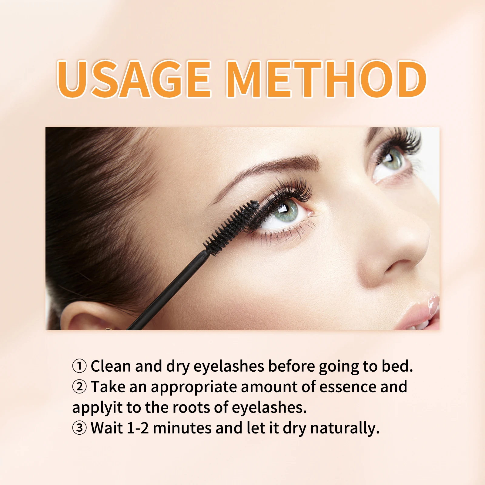 1-3 pçs soro de crescimento de cílios sobrancelhas natural grosso fino onda úmido natural ricino cílios óleo realçador produto de maquiagem feminina