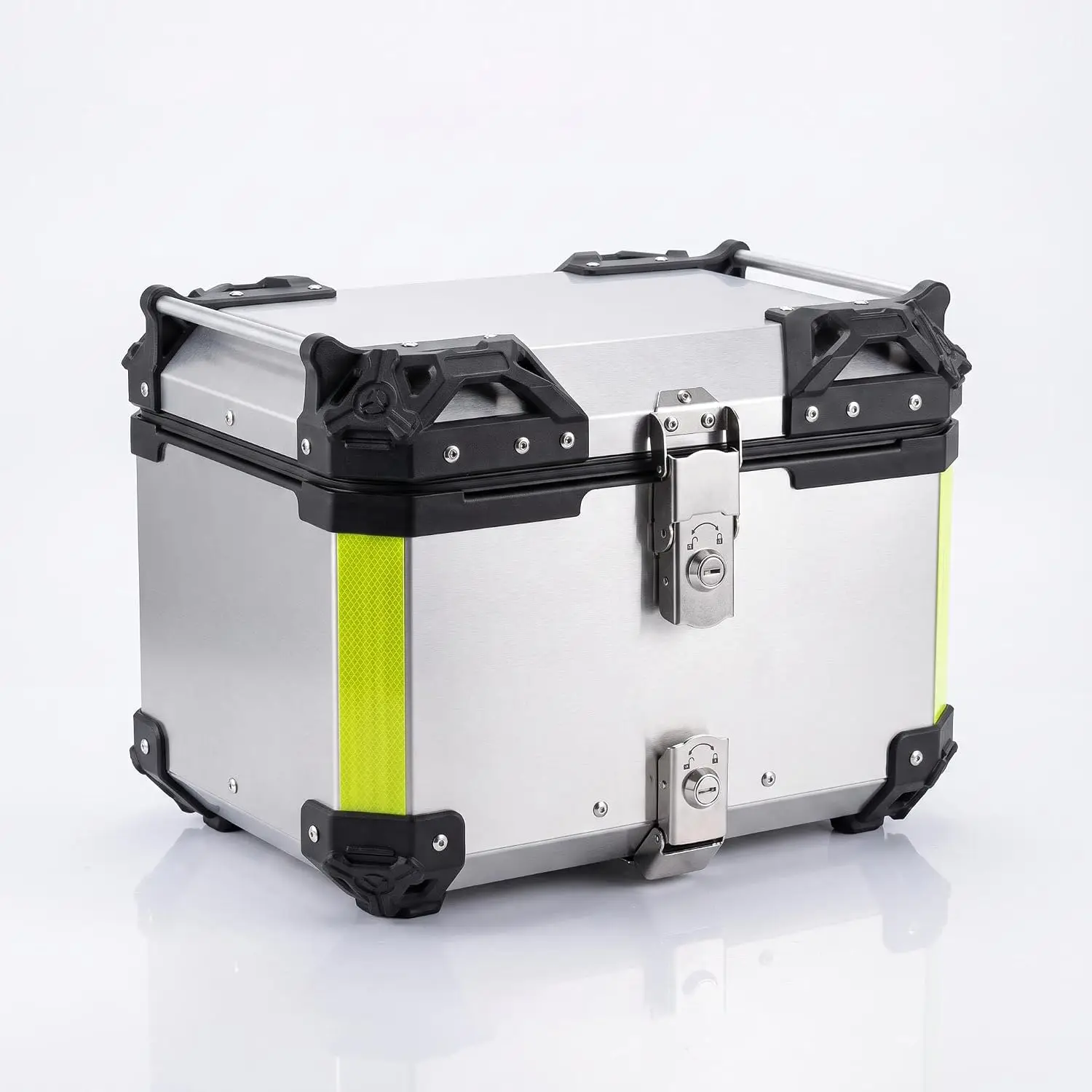 Image of 55L Aluminium-Motorrad-Topcase Wasserdicht & Abschließbar – Heckbox mit Helmabteil für Roller & Motorrad