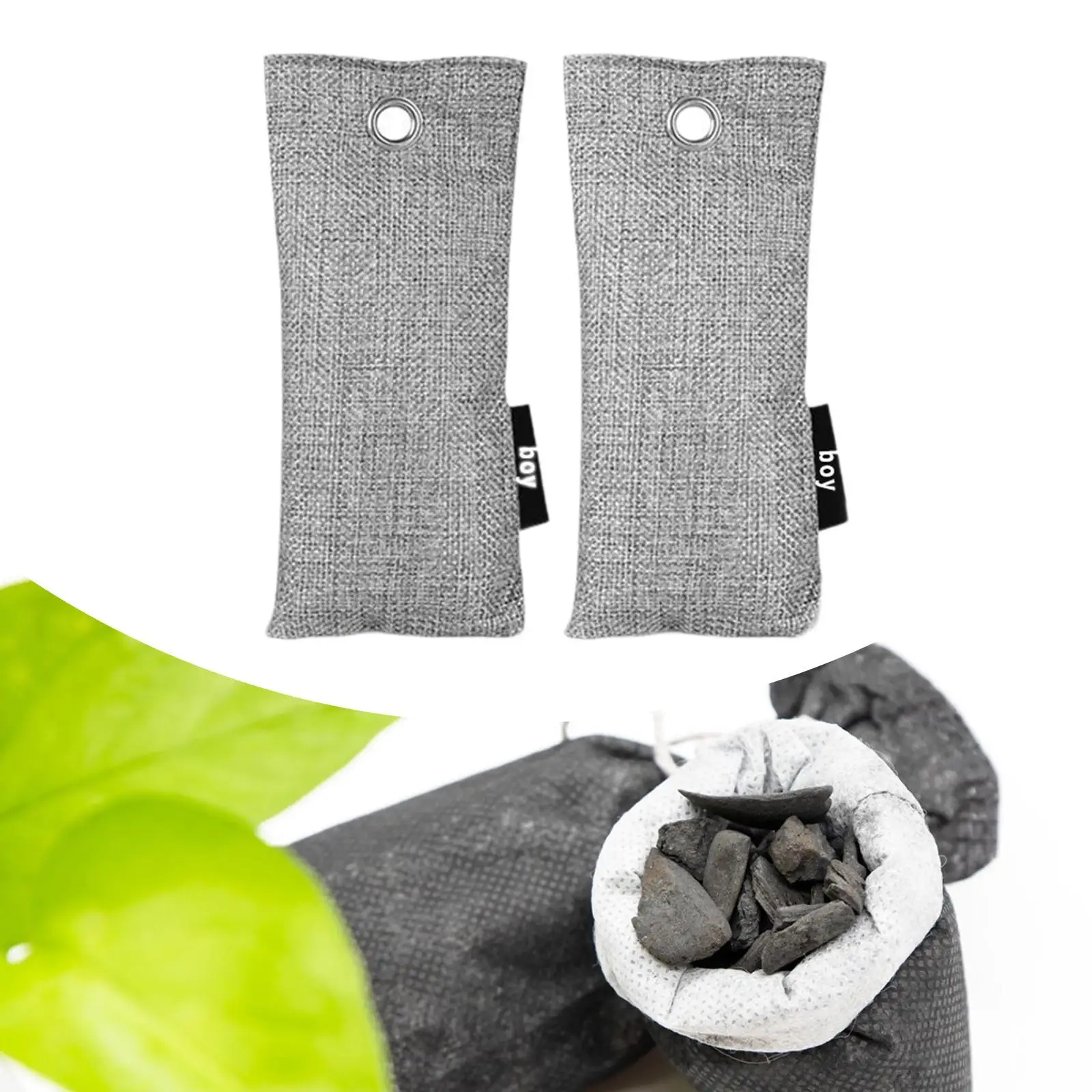 2x Fridge Deodoriser Kit Smell Remover with Haning Hole Air Purification